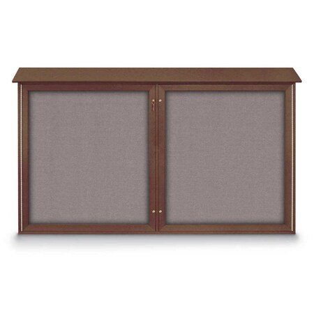 United Visual Products Open Faced Traditional Rounded Corkboard UV646ARC-GOLD-KEYLIME